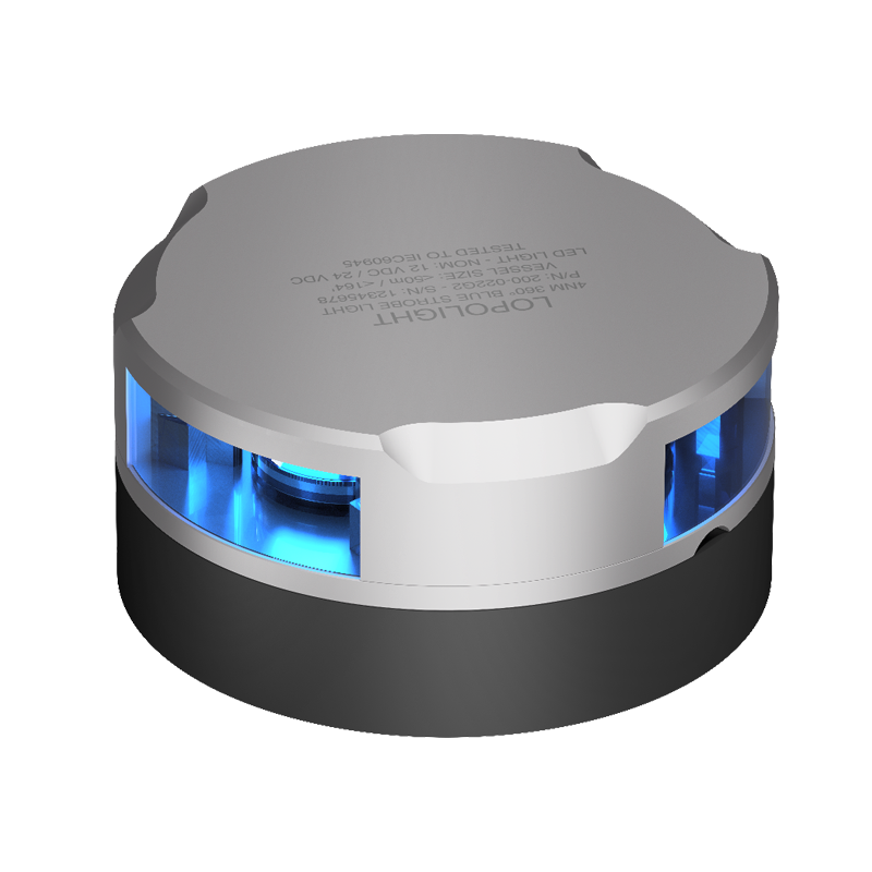 2nm 360° Blue Fuelling, silver anodized 2nm 360° Blue Fuelling, silver anodized